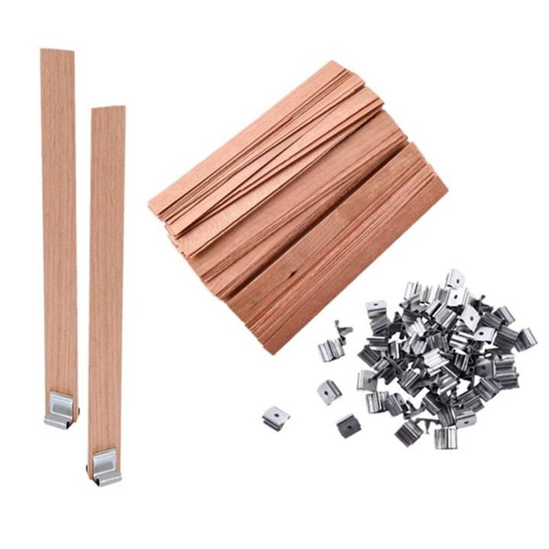 Wood Wick Crackle - 40Pcs Wooden Candle Wick Set with