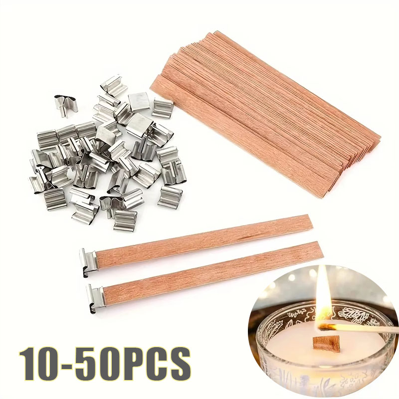Wood Wick Crackle - 1-5Bags Crackling Wooden Candle Wicks with