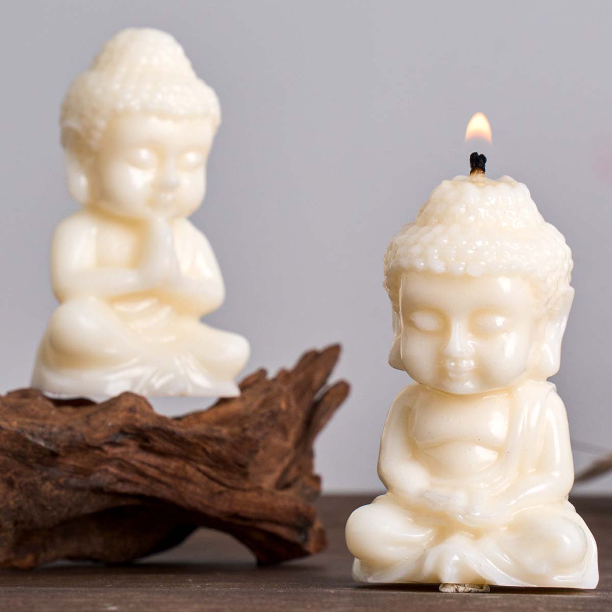 Candle Making Process - 3D Buddha Silicone Candle Mold DIY