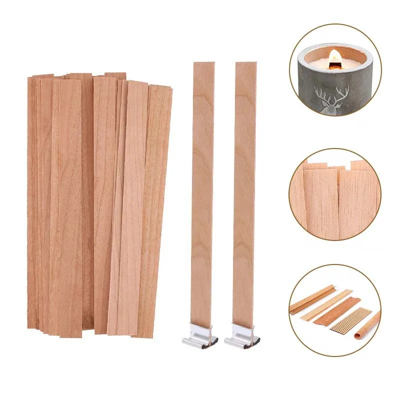 Wood Wick Crackle - 1-5Bags Natural Wood Wicks for Candle