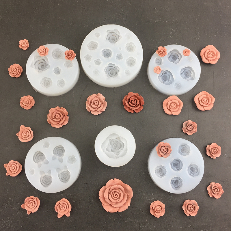 3D Rose Flower Shape Leaf Sili - Candle Making Accessories 评论和价格