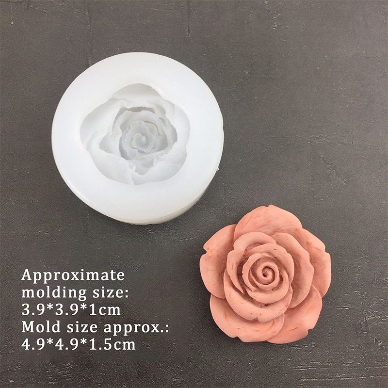3D Rose Flower Shape Leaf Sili - Candle Making Accessories 评论和价格