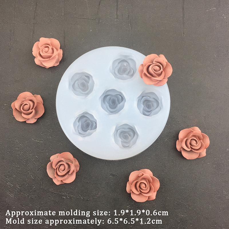 3D Rose Flower Shape Leaf Sili - Candle Making Accessories 评论和价格