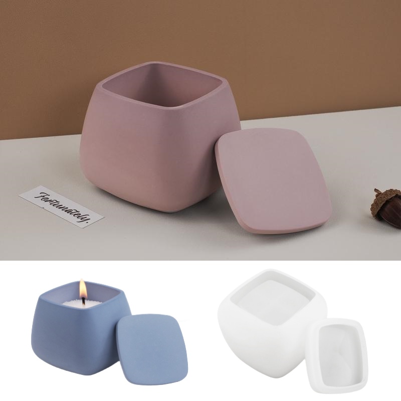 1set Square Storage Box UV Res - Candle Making Accessories 评论和价格