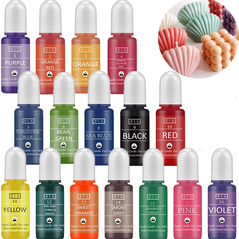 10ml/Bottle Candle Wax Pigment - Candle Dye Chip 评论和价格