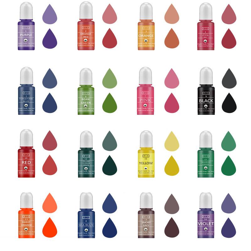 10ml/Bottle Candle Wax Pigment - Candle Dye Chip 评论和价格
