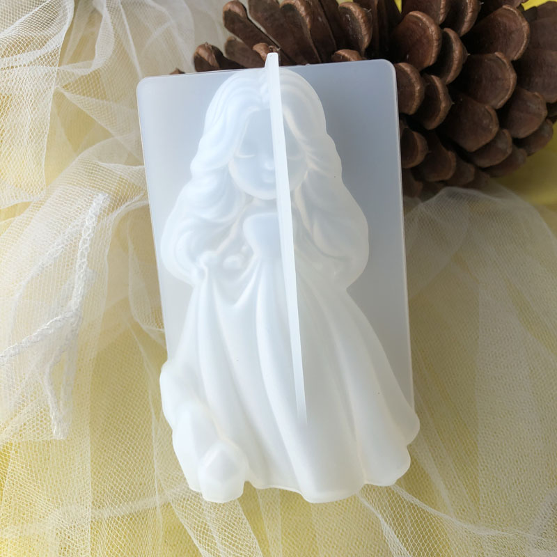 3D Cute Princess Silicone Cand - Candle Making Accessories 评论和价格