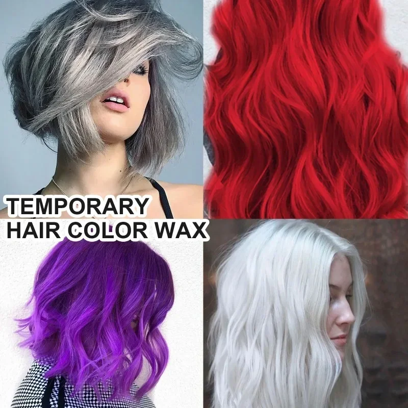 Temporary Dye Hair Wax Gray Ha - Candle Dye Chip 评论和价格