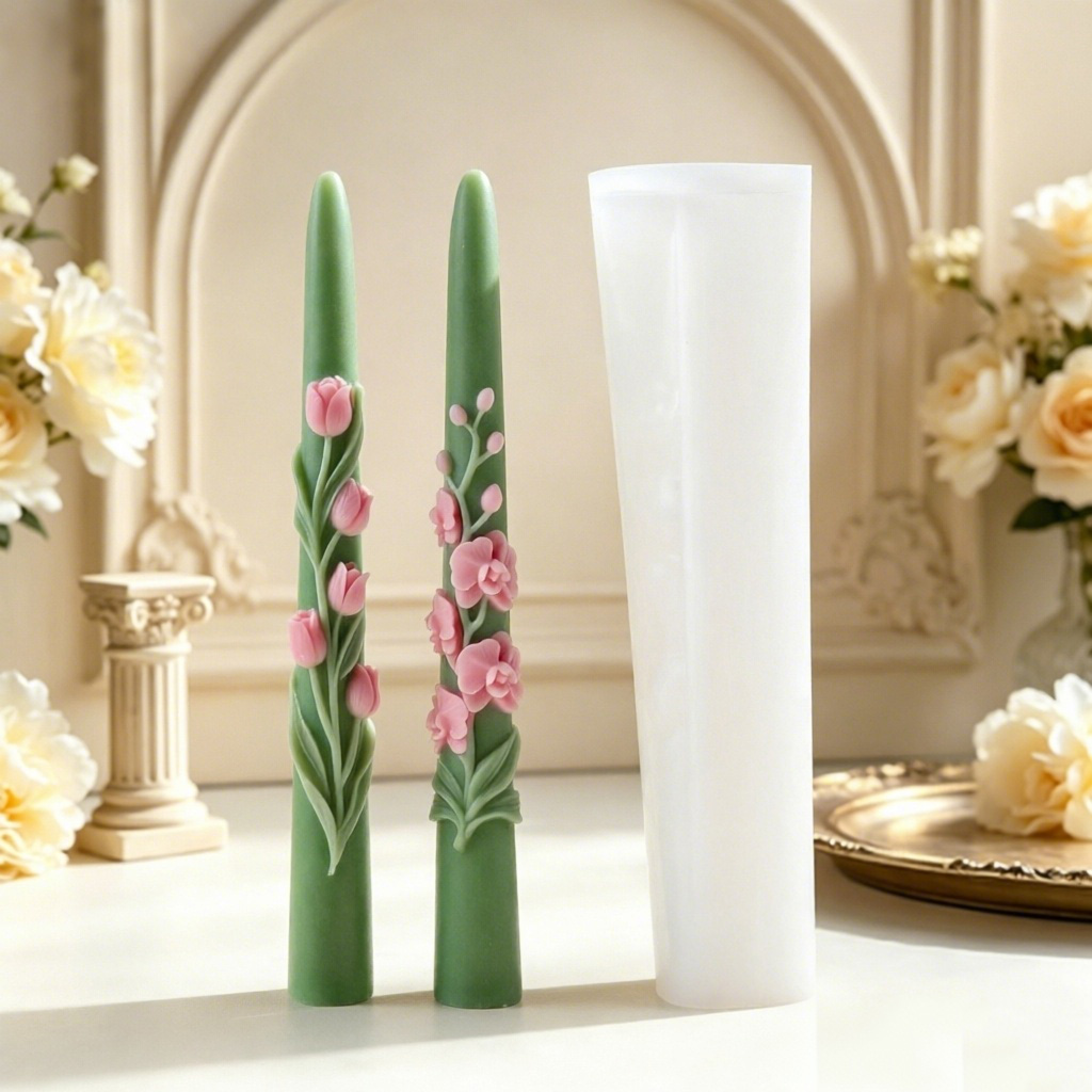 Long Pole Flower Taper Candle  - Candle Making Reno 评论和价格