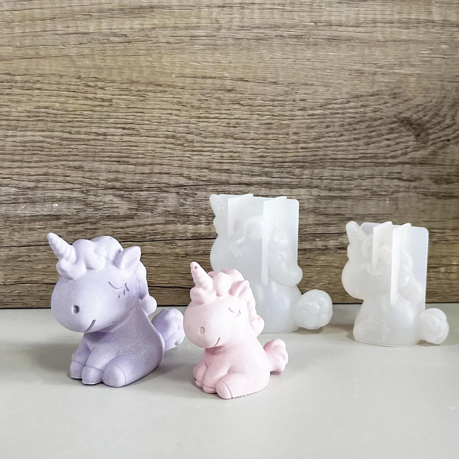 3D Geometric Silicone Unicorn  - Candle Making Accessories 评论和价格