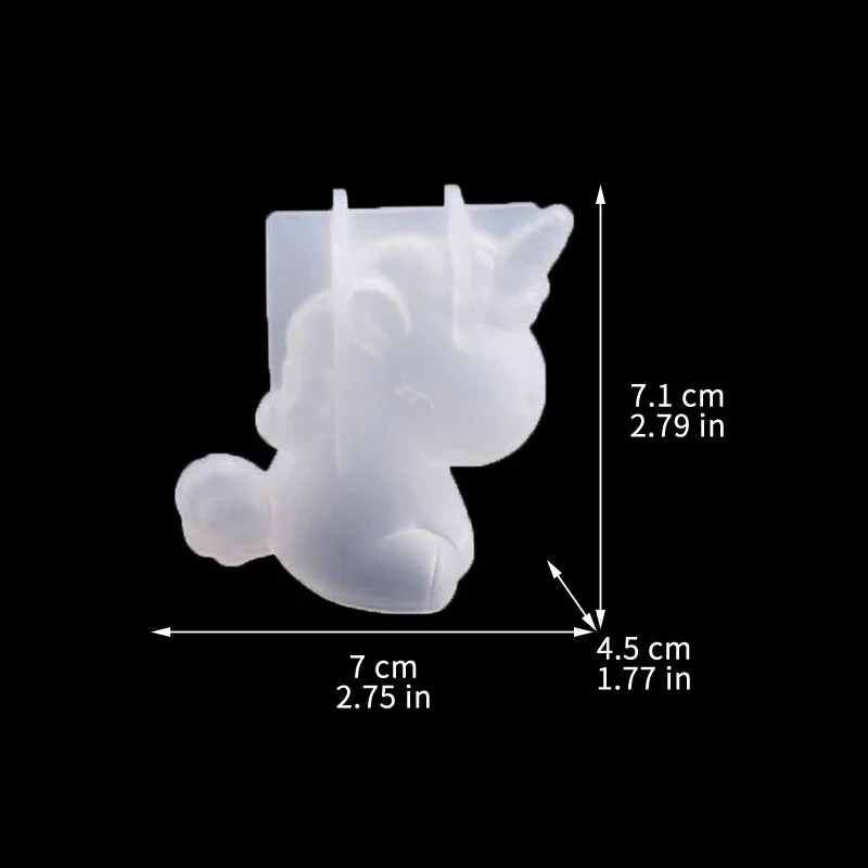 3D Geometric Silicone Unicorn  - Candle Making Accessories 评论和价格