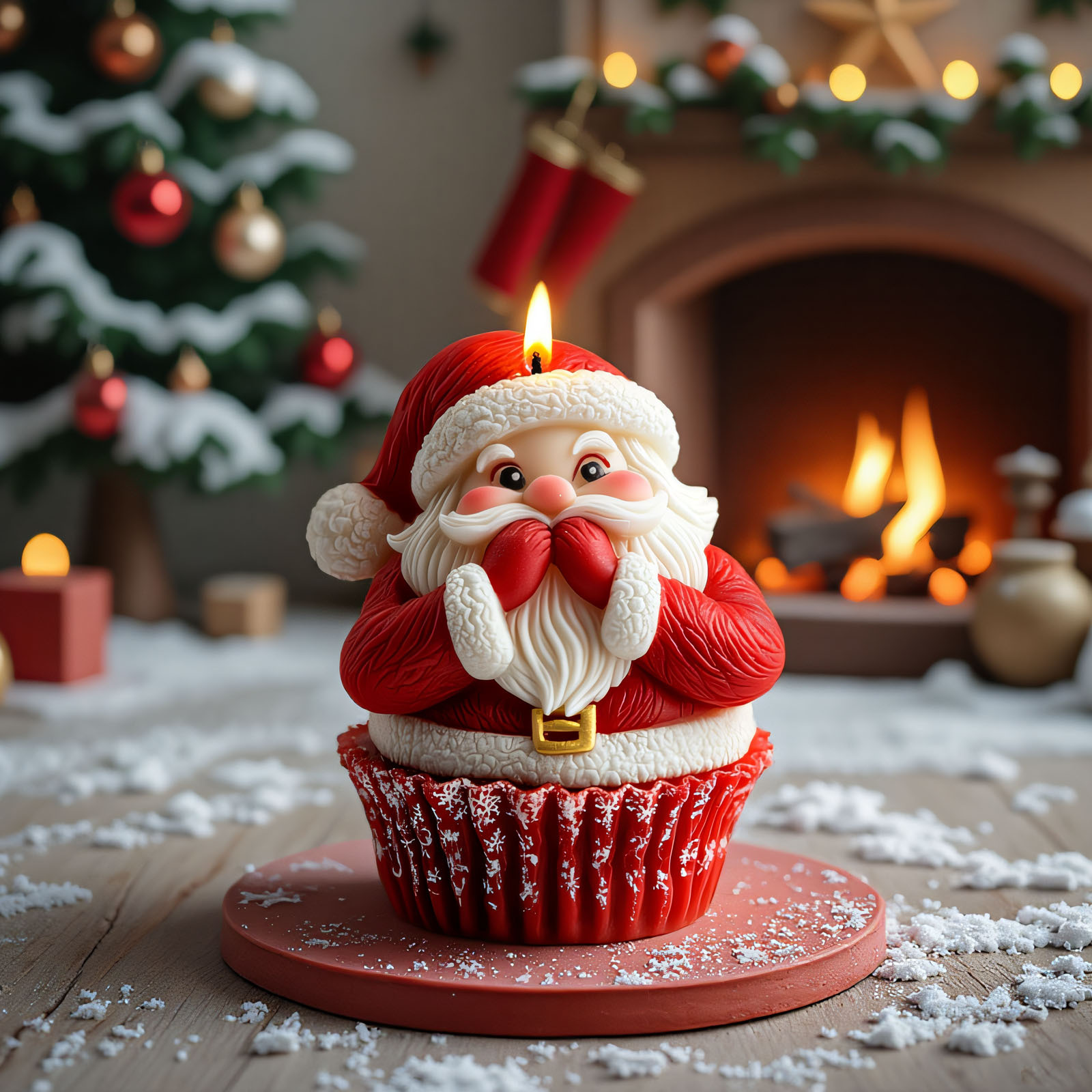 Santa Claus and Elk Candle Mak - Candle Making Accessories 评论和价格