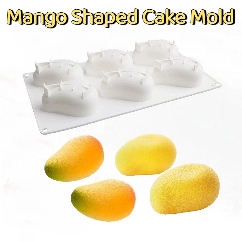 6 Cavity Mango Shaped Cake Mol - Candle Making Ideas 评论和价格