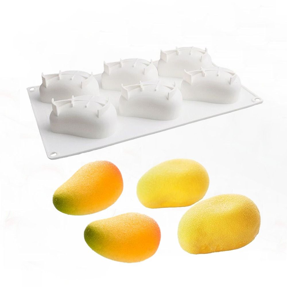 6 Cavity Mango Shaped Cake Mol - Candle Making Ideas 评论和价格