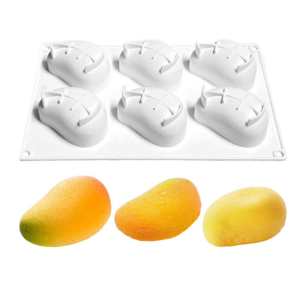6 Cavity Mango Shaped Cake Mol - Candle Making Ideas 评论和价格