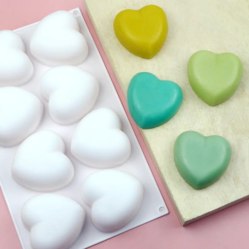 Love Heart Silicone Soap Mold  - Candle Making Accessories 评论和价格