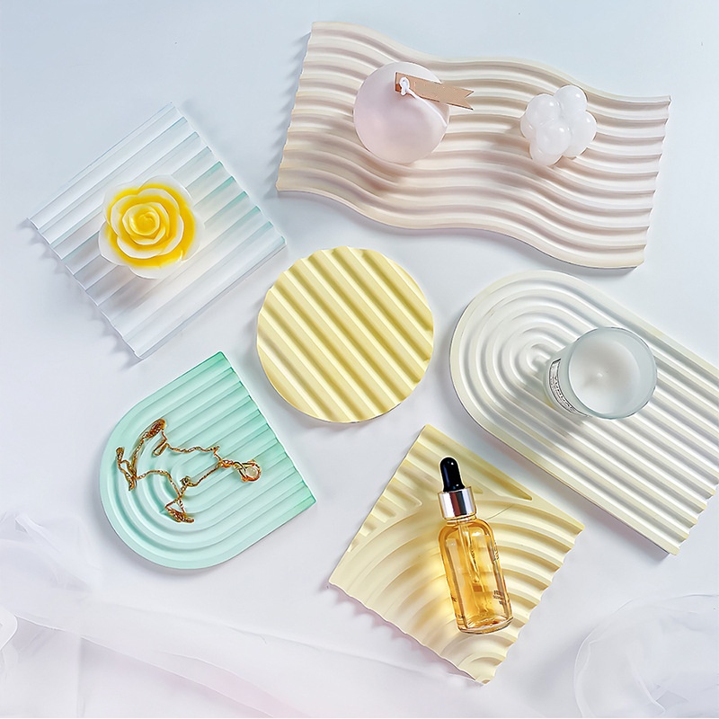 DIY Striped Wave Tray Mold For - Candle Making Ideas 评论和价格
