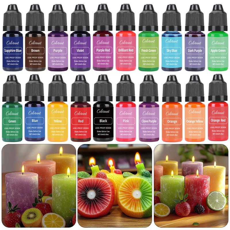 20 Colors Candle Wax Pigment C - Candle Dye Chip 评论和价格