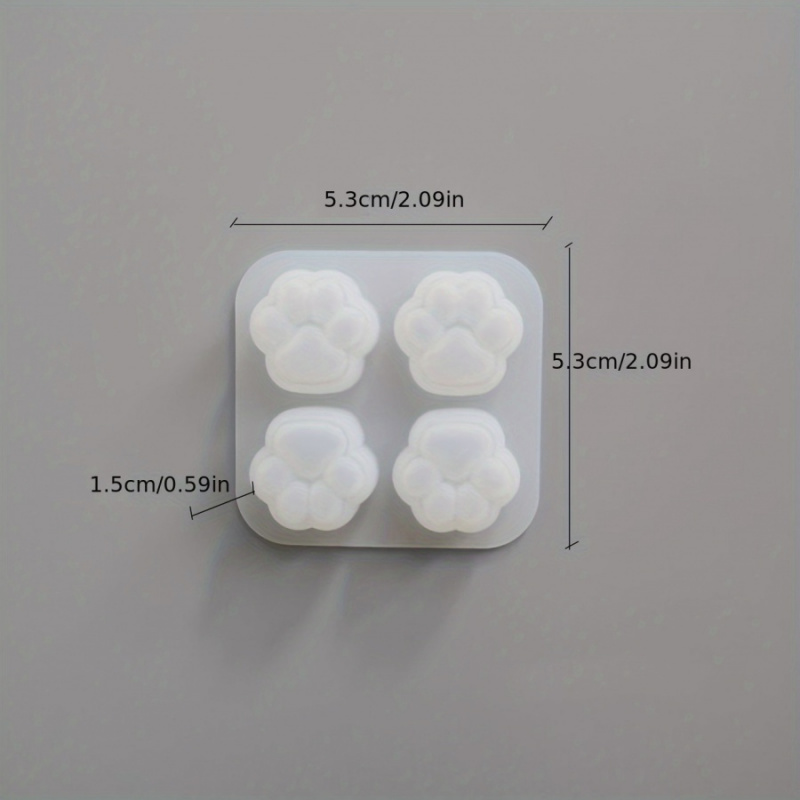 1Cat Paw Pattern Silicone Mold - Candle Making Ideas 评论和价格