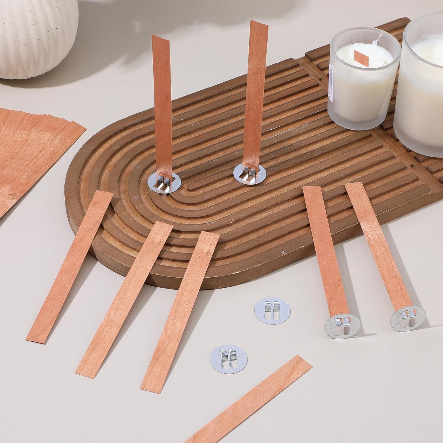 60Pcs Wood Wicks for Candles M - Candle Making Reno 评论和价格