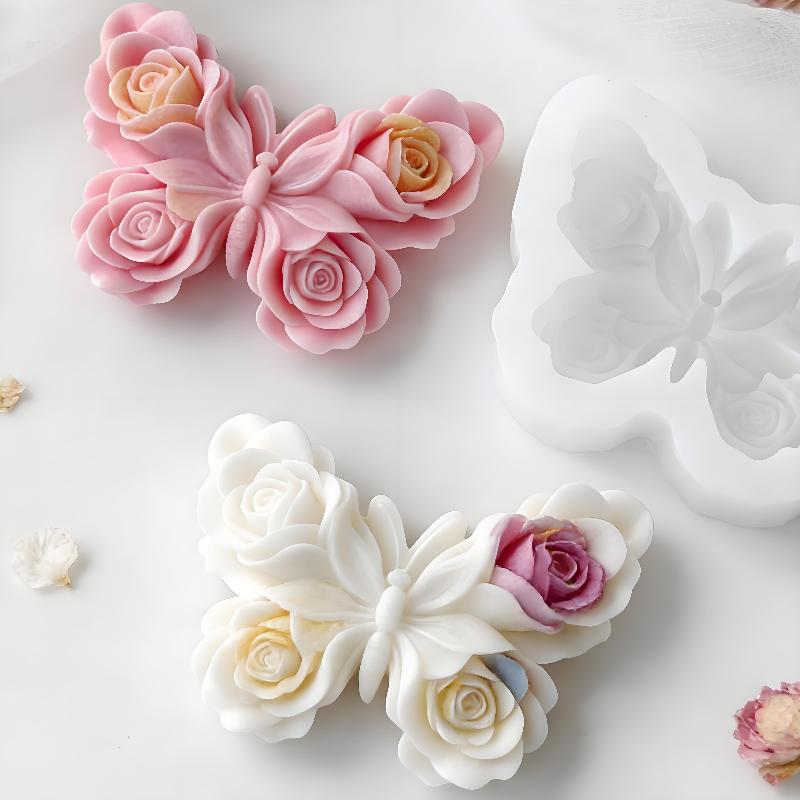 DIY Rose Butterfly Form Silico - Candle Making Accessories 评论和价格