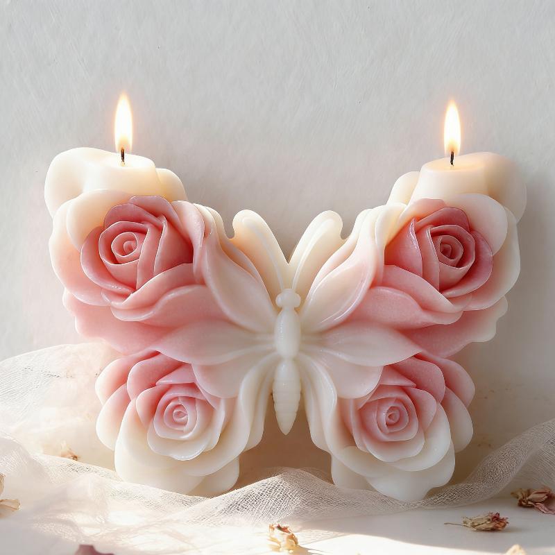 DIY Rose Butterfly Form Silico - Candle Making Accessories 评论和价格