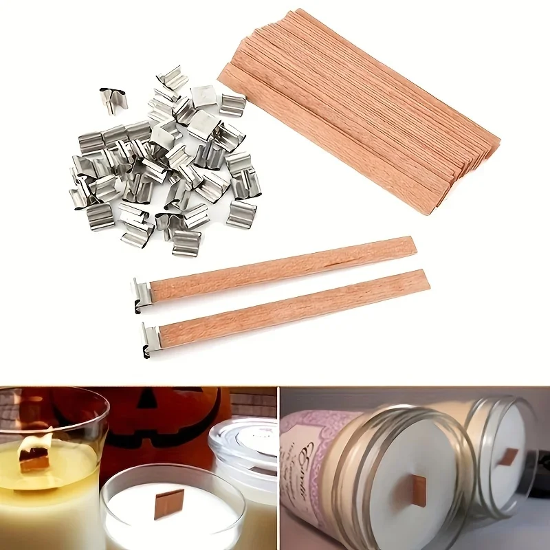 1-5Bags Wooden Candle Wicks wi - Wood Wick Crackle 评论和价格