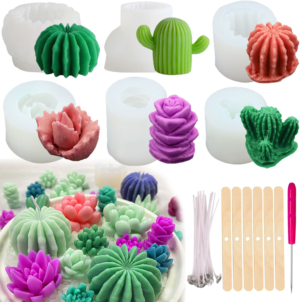 6pcs Succulent Silicone Candle - Candle Making Reno 评论和价格