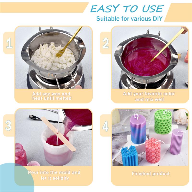 100/500g/1kg Pure Soy Wax Para - Candle Making Activity 评论和价格