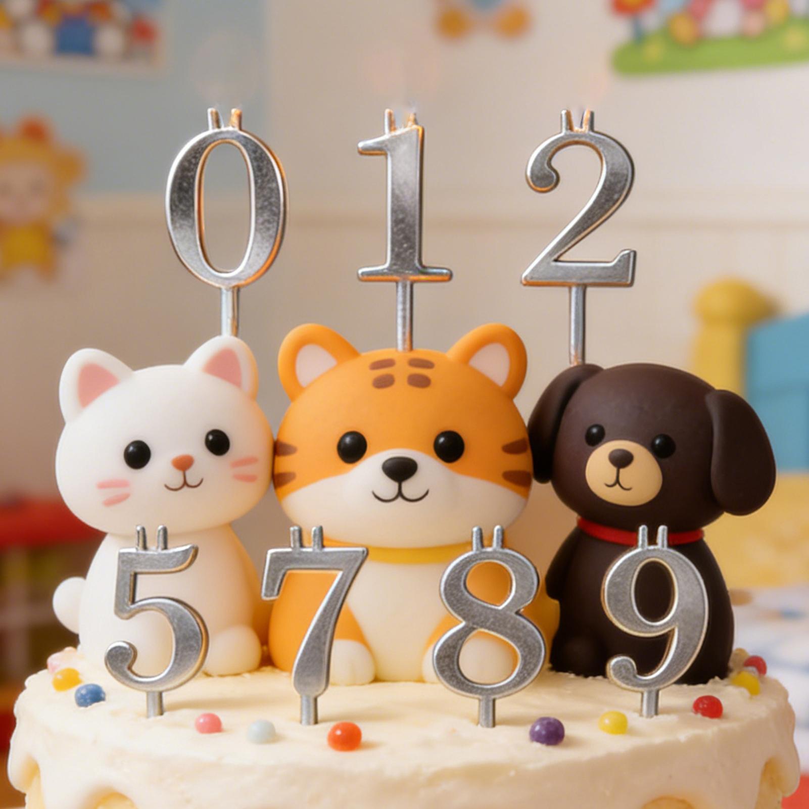 10pcs 0-9 Number Cake Toppers  - Candle Making Accessories 评论和价格